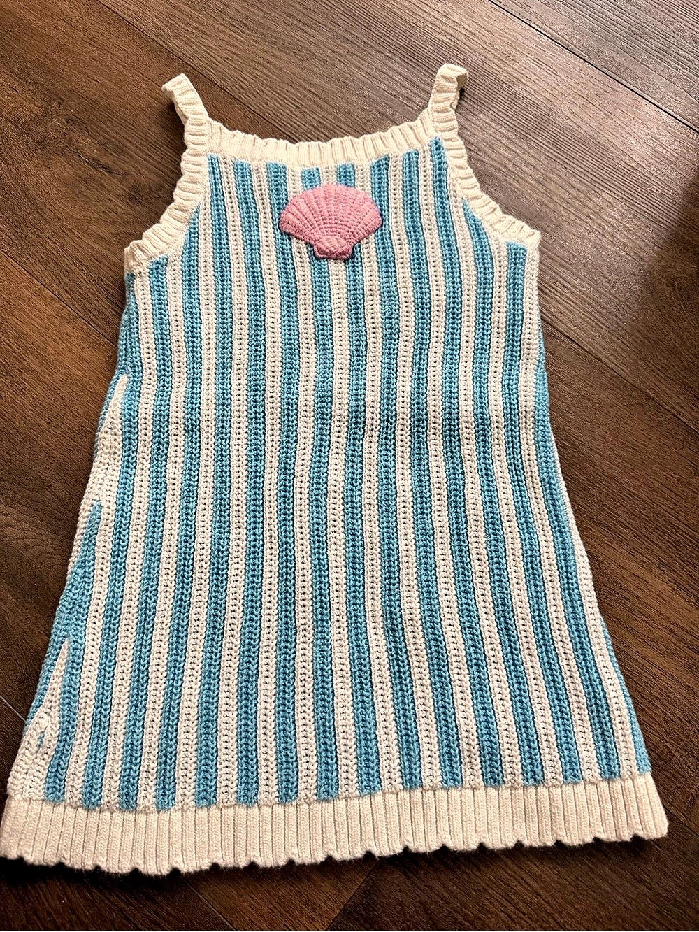 Old Navy Sleeveless Sweater-Knit Dress for Toddler Girls Blue & White 4T